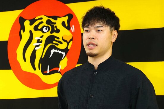 球団やファンに感謝を述べた佐藤輝明