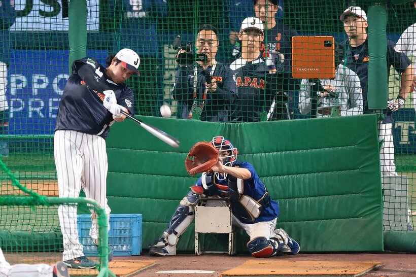 大谷翔平のフリー打撃