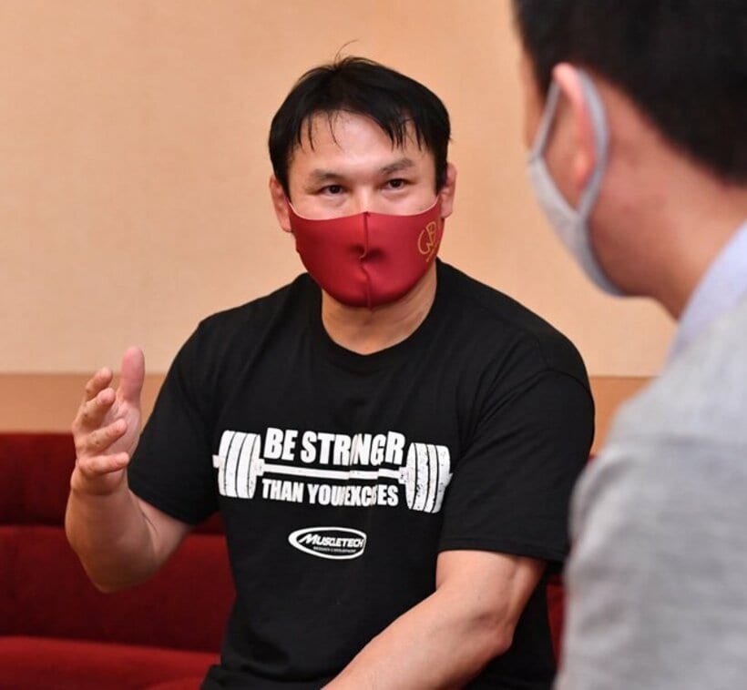  「格闘技の醍醐味は無差別級の戦いにある」と語るミノワマン