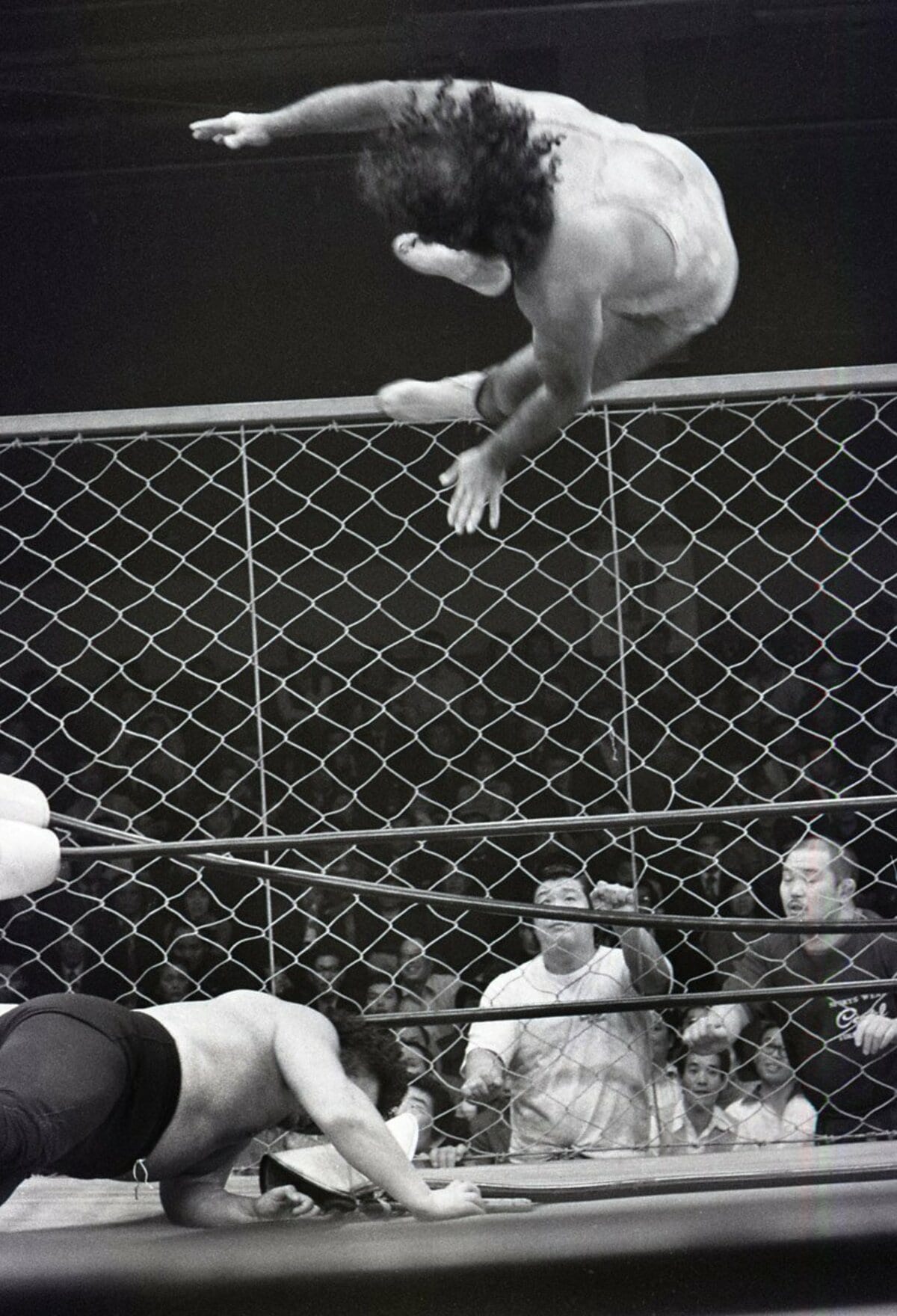 国際プロレス 金網デスマッチ ポスター 後楽園ホール ラッシャー 国際プロレス 金網デスマッチ ポスター 後楽園ホール ラッシャー
