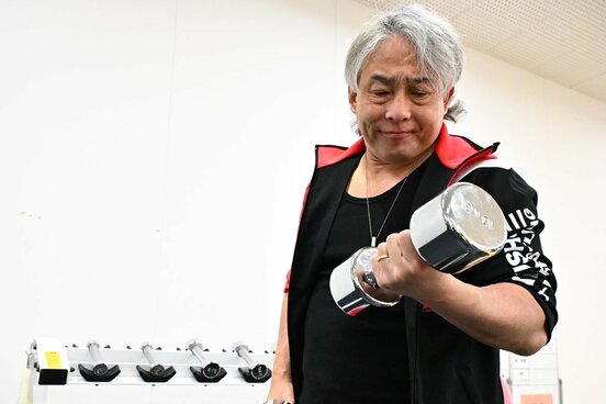 トレーニング中のTAJIRI