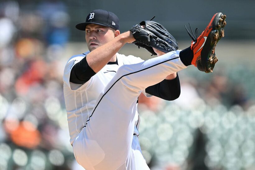 いまやタイガース投手の「象徴」となっている左腕スクバル（ロイター）