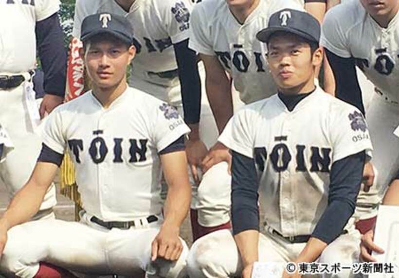  根尾昂（右）と藤原恭大