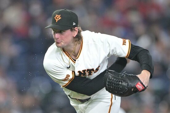 ６回無安打の力投を見せた巨人・ウィットリー