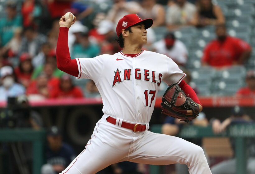  大谷翔平（ロイター＝USA　TODAY　Sports)