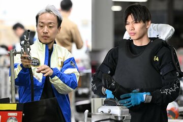 前節までに勢いをつけ、住之江に殴り込んできた山口剛(左)と末永和也
