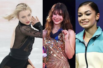 左からアンバー・グレン、アリサ・リュウ、アデリア・ペトロシャン