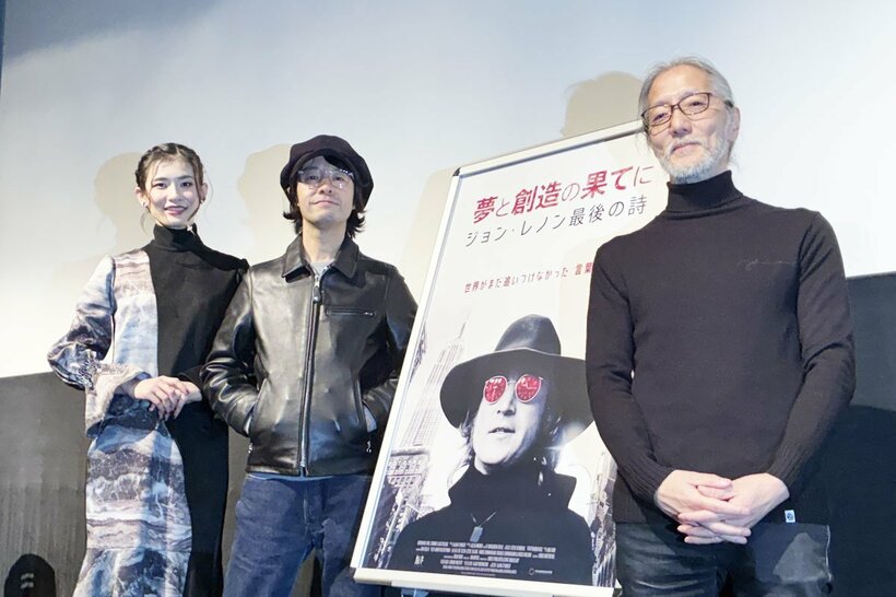 イベントに登場した汐月しゅう(左)、和田唱(中)、藤本国彦氏