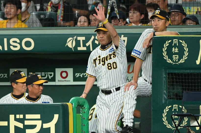 痛い星を落とした阪神・岡田監督(中)