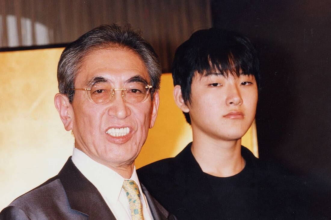 大島渚監督とデビュー直後の松田龍平