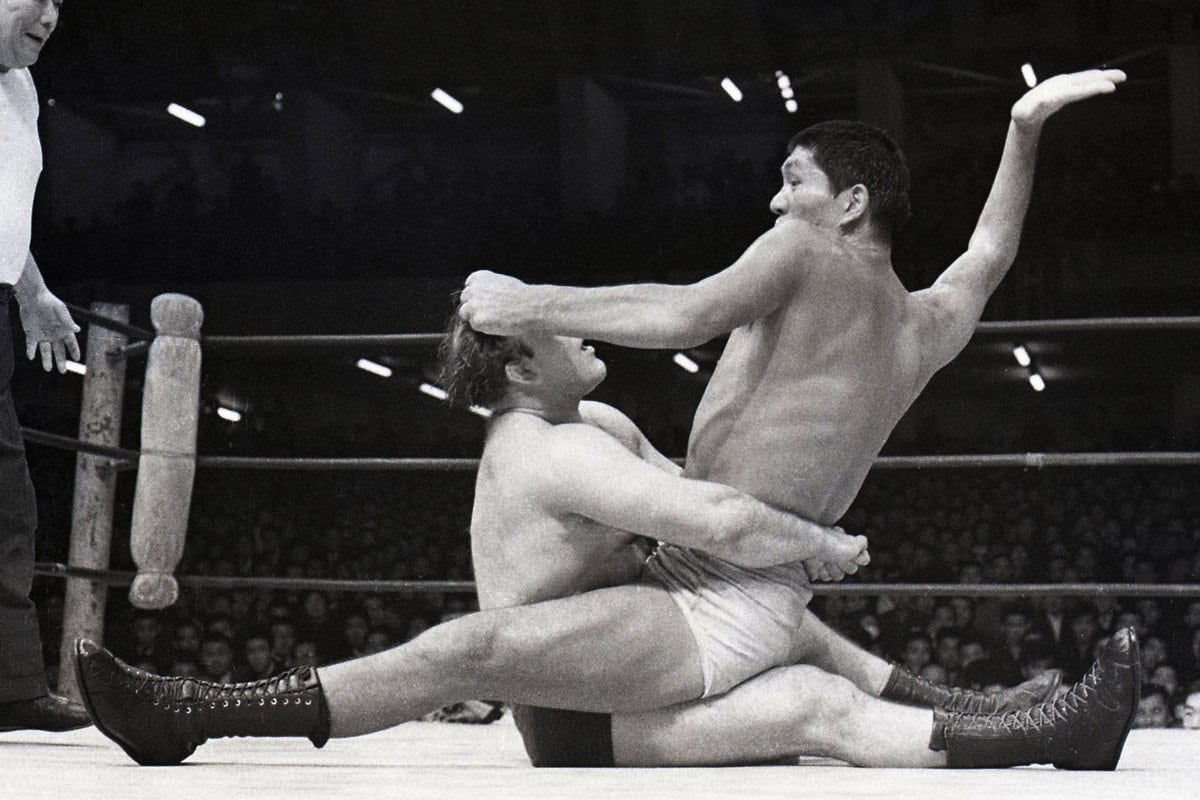 写真：ジャイアント馬場と人間発電所 米国で培ったブルーノ