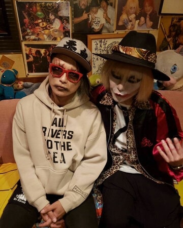THE DEAD P☆P STARSのKENZI㊨と死んだパンダ噛んだズのリーダー・yas