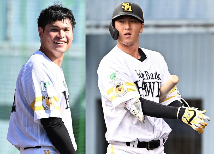 笹川吉康（左）と秋広優人