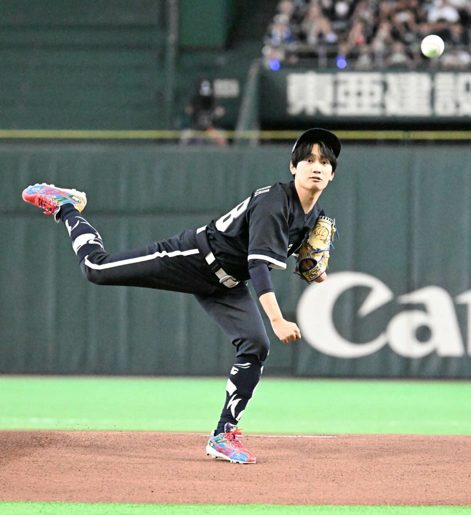 悠々とボールを投げ込んだ藤原丈一郎