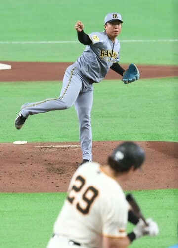巨人・ダルベック(下)に唯一の失点となる一発を浴びた阪神・村上頌樹