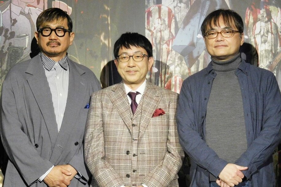 イベントに登場した(左から)木内秀信、関俊彦、古賀豪監督