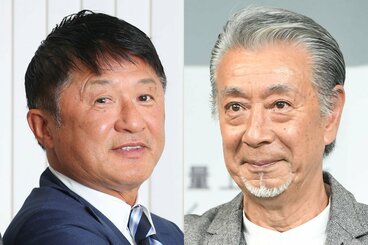 武田修宏氏(左)と高田純次