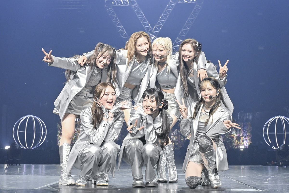 武道館を満喫したGirls²（撮影・高田梓）