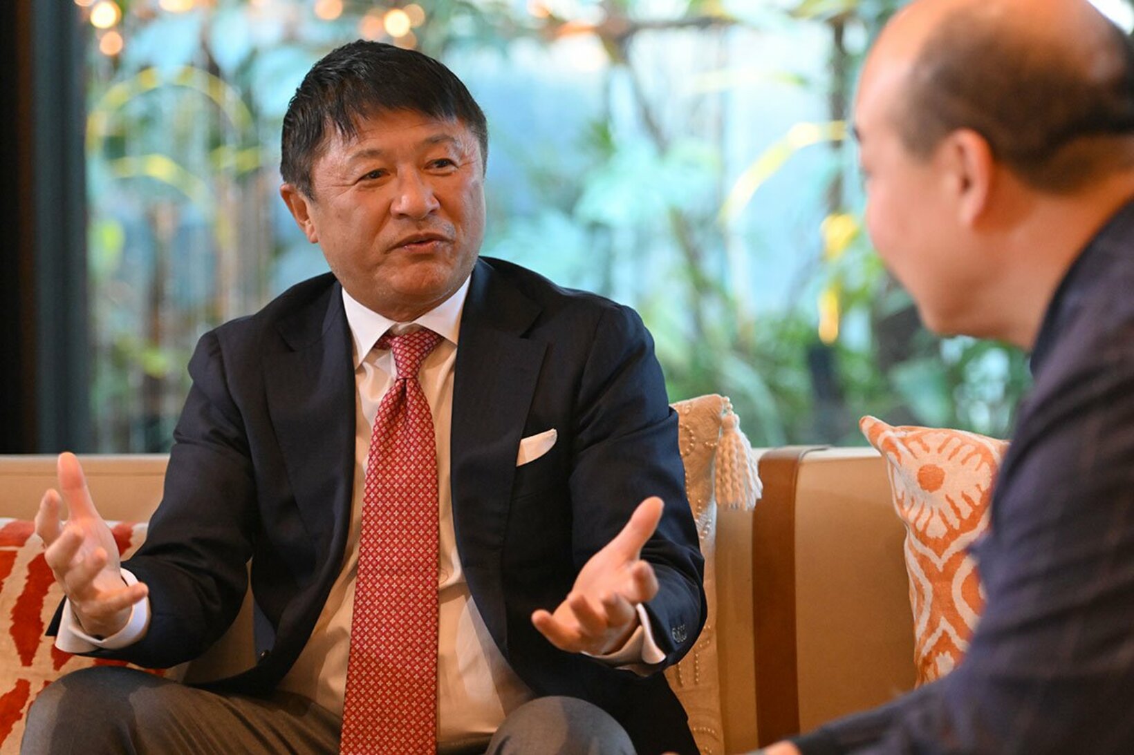 西村社長(右)の「思い」を尋ねた武田氏