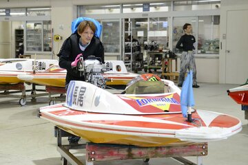 今節から使用される新ボートと組む長尾章平