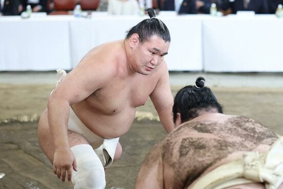 稽古総見での豊昇龍(代表撮影)