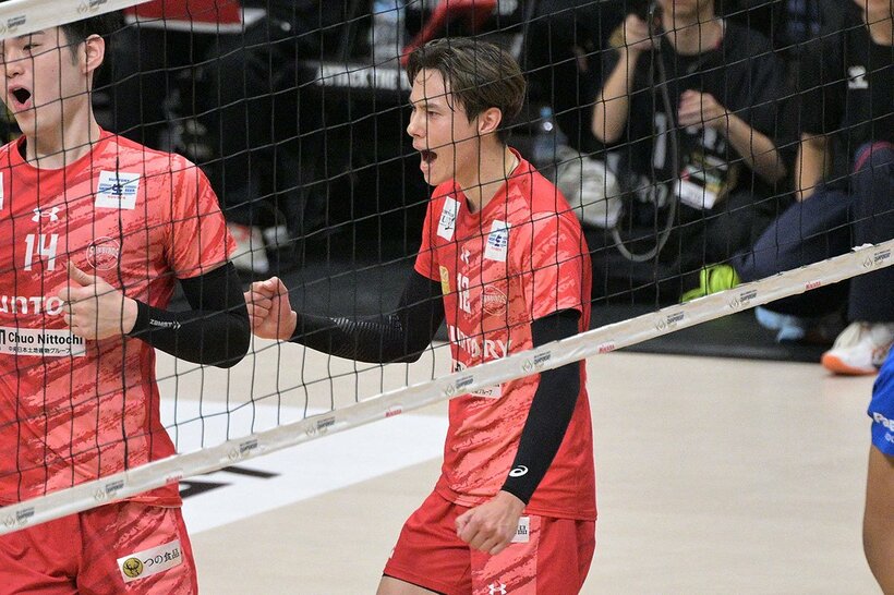 勝利に貢献したサントリーの高橋藍