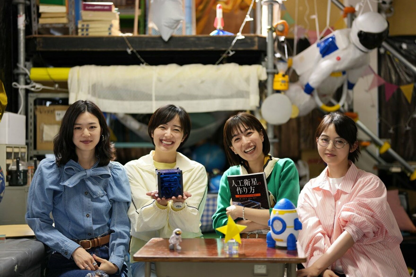 左から片山友希、森田望智、木竜麻生、伊藤万理華