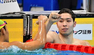  男子４００メートル個人メドレーを制した萩野公介