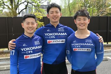 初めて同一開催でそろい踏みした地元の佐々木３兄弟。左から和紀、龍、真也