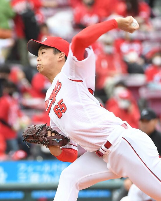  ホロ苦い一軍デビューとなった広島・玉村