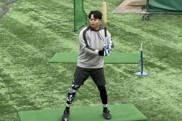 休日返上で打撃練習を行った中山礼都