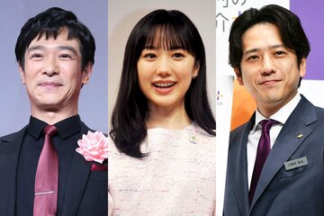 左から堺雅人、芦田愛菜、二宮和也