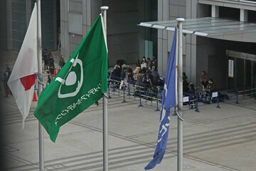 フジテレビ記者会見に集まった報道陣
