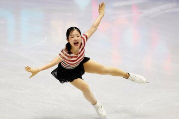 上々のパフォーマンスを披露した中井亜美（ロイター）