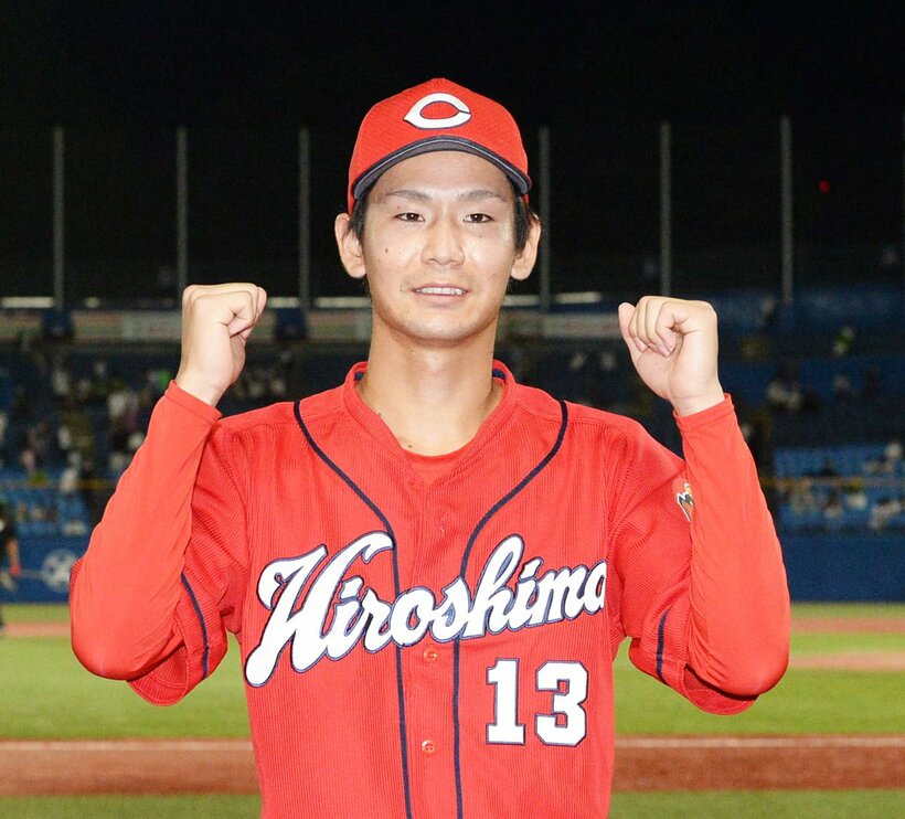  打線が１５点を奪った試合で、堂々のヒーローに選ばれた広島・森浦（東スポWeb）