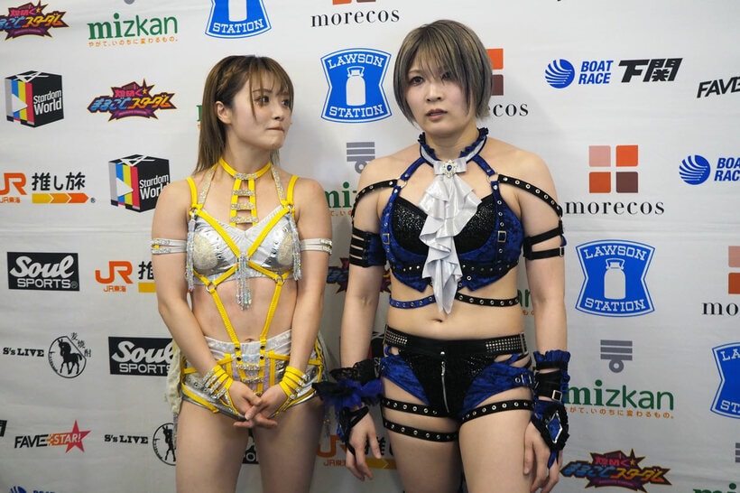 タッグリーグ開幕２連勝を果たしたなつぽい（左）＆安納サオリ
