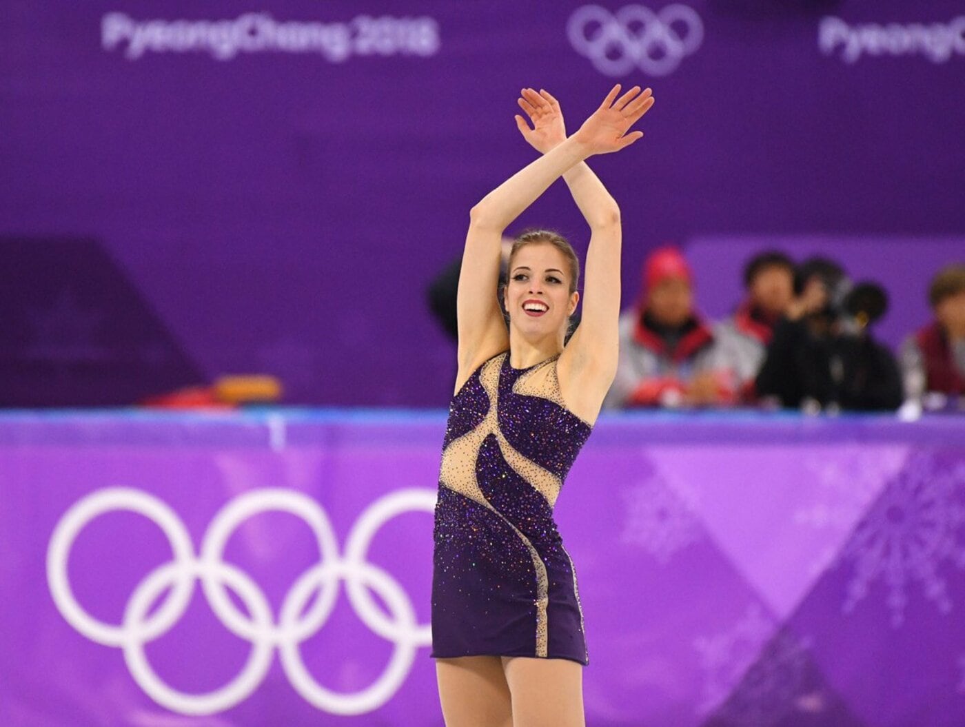 2018年の平昌五輪に出場したカロリ－ナ・コストナーさん（ロイター）