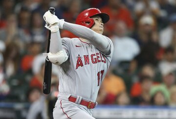  大谷は豪快な一発で自身の５００試合出場に花を添えた（ロイター＝USA　TODAY　Sports)