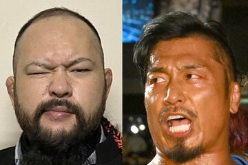 オーカーン(左)と鷹木信悟