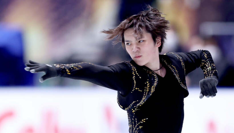  公式練習を行った宇野昌磨(東スポWeb)