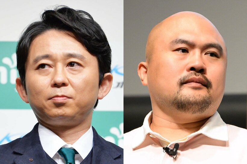 有吉弘行(左)と鬼越トマホーク・良ちゃん