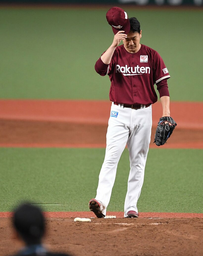  初回、ボークをとられた田中将