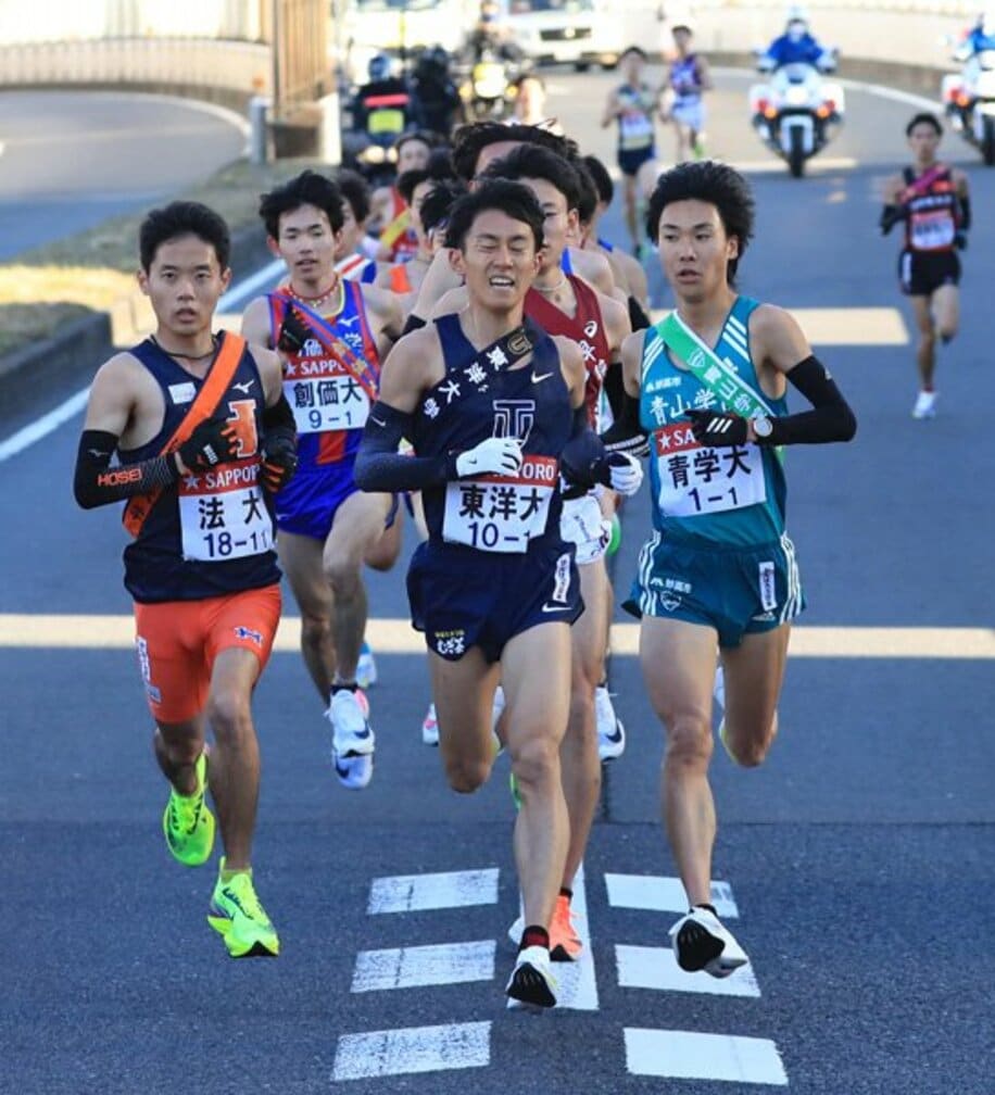  １区に起用したエース・吉田圭太（右）はまさかの６位（代表撮影）