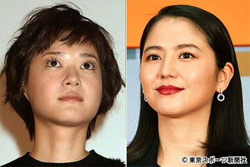 長澤まさみ（右）と上野樹里