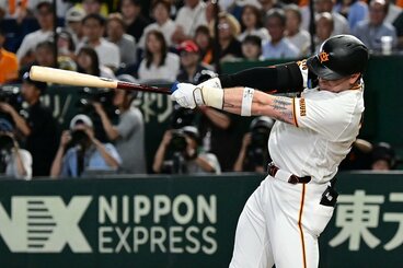 ８回、１３号ソロを放ったキャベッジ