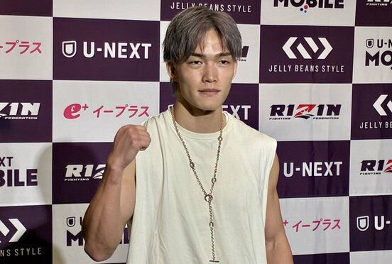 試合前インタビューに応じた細川一颯