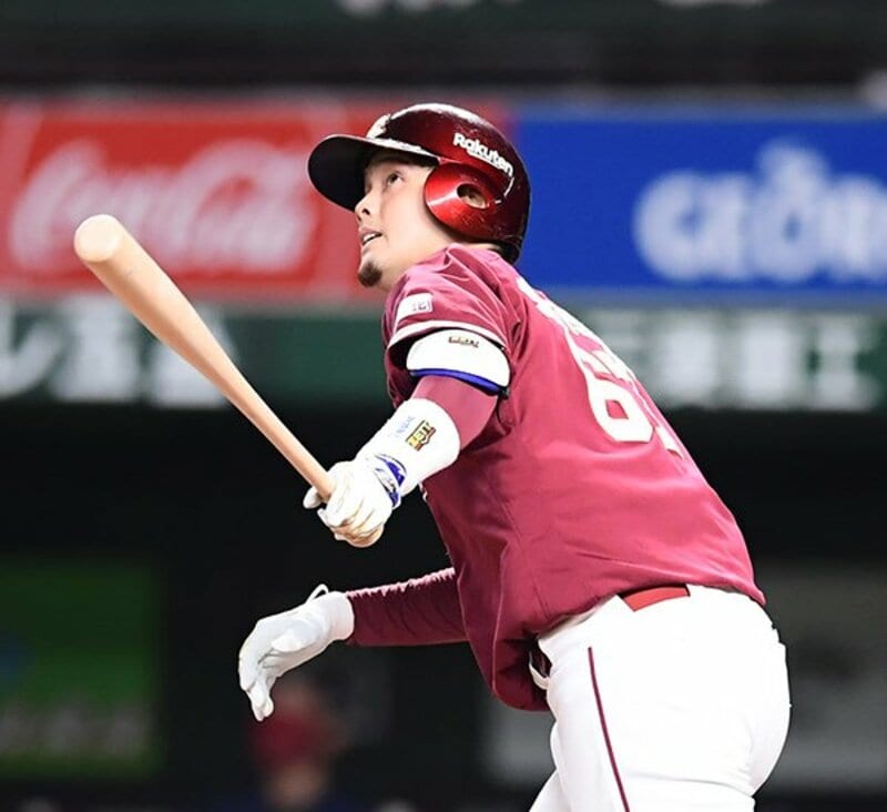  勝ち越しの２点二塁打を放った下妻