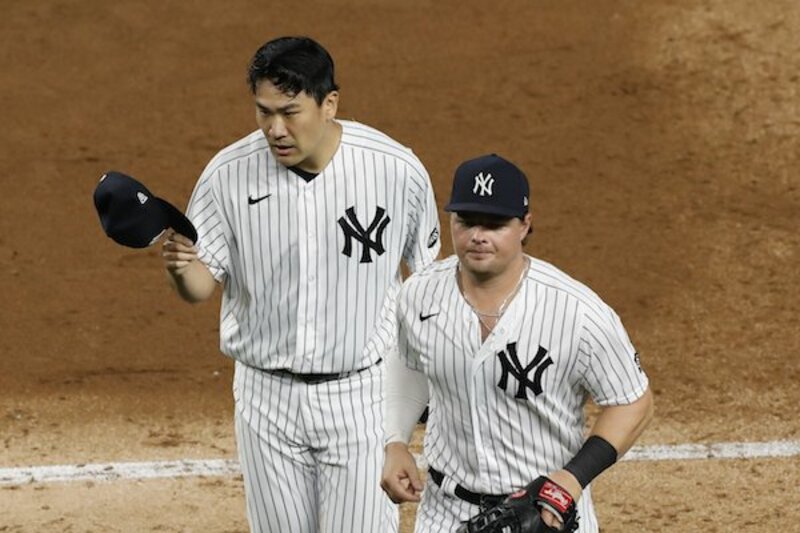  田中は４回２失点で勝敗はつかなかった（ＡＰ）