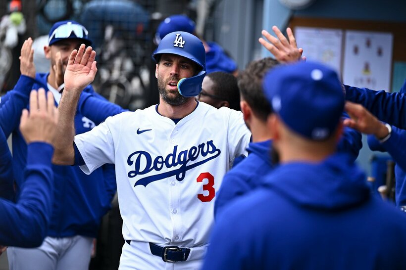 ドジャース在籍時のクリス・テーラー（ロイター）