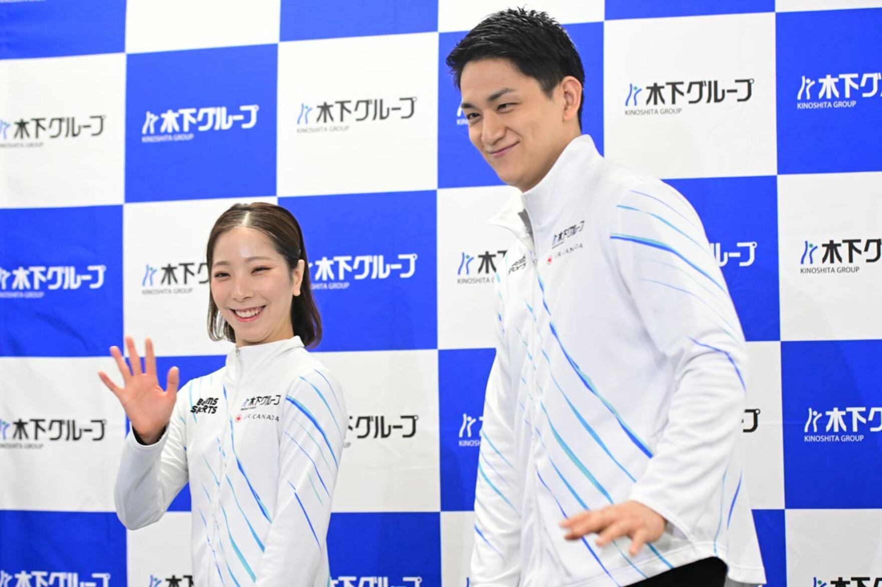 三浦璃来さん(左)と木原龍一さん